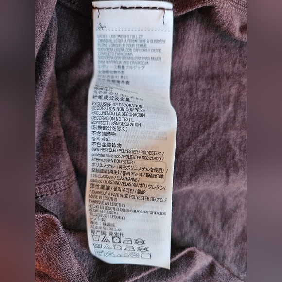 Kirkland Signature Dark Brown Lightweight Full Zip Hoodie, NWT - Picture 7 of 8